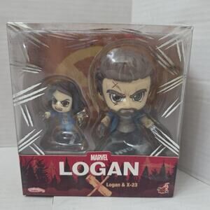 Disney Marvel Logan And X-23 Cosbaby Bobble-Head Figure Set By Hot Toy-Logan